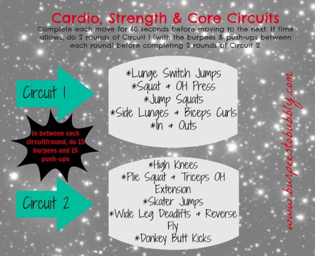 Cardio, Strength & Core Circuits… Wednesday Workout Time! – Burpees to ...