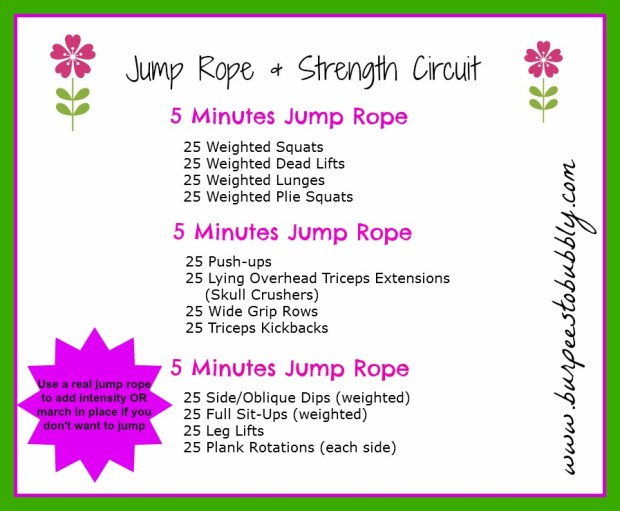 Jump Rope & Strength Circuit Workout – Burpees to Bubbly