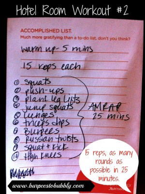 Hotel Room Workout #2