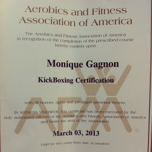 kickboxing cert