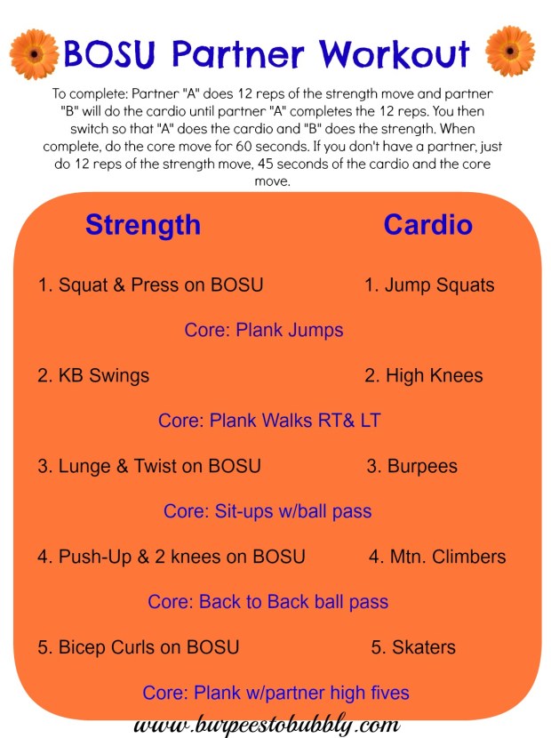 BOSU partner workout