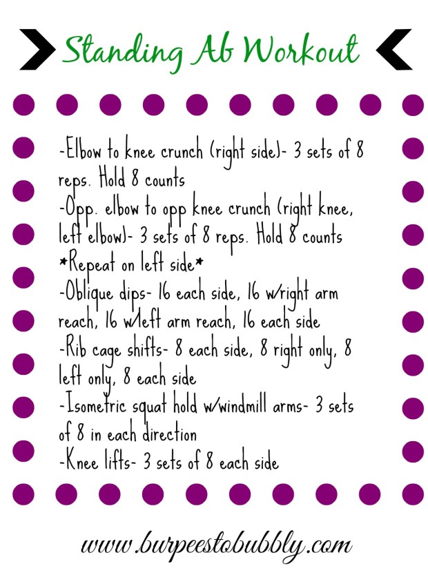 standing ab workout
