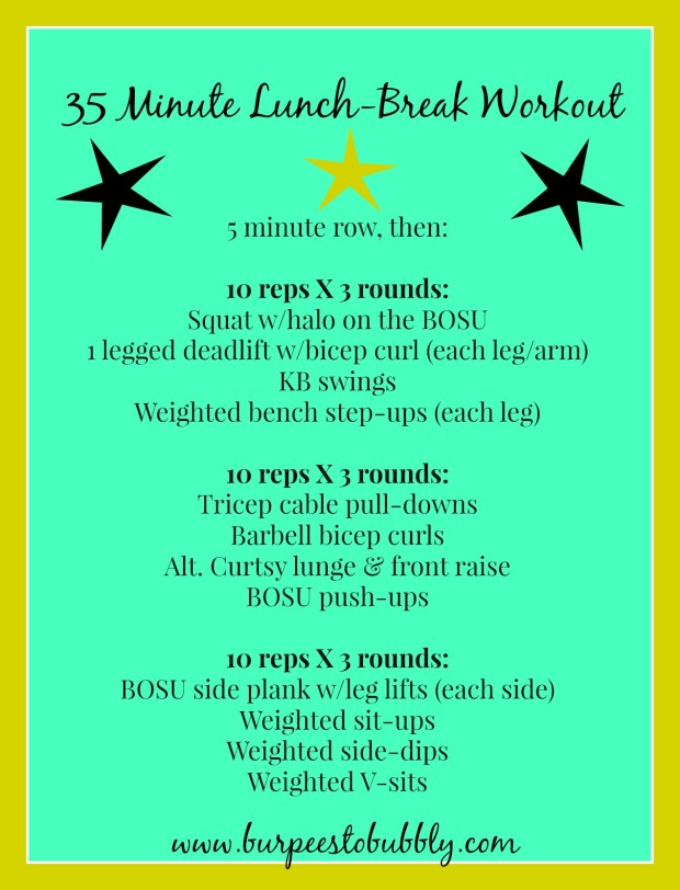 35 minue lunch-break workout