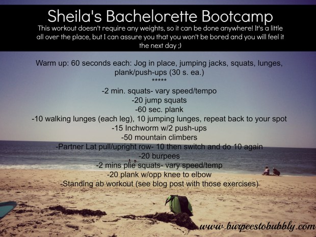 sheila's bachelorette bootcamp