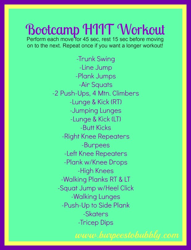 Bootcamp HIIT Workout