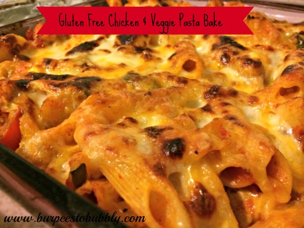 gluten free chicken and veggie pasta bake