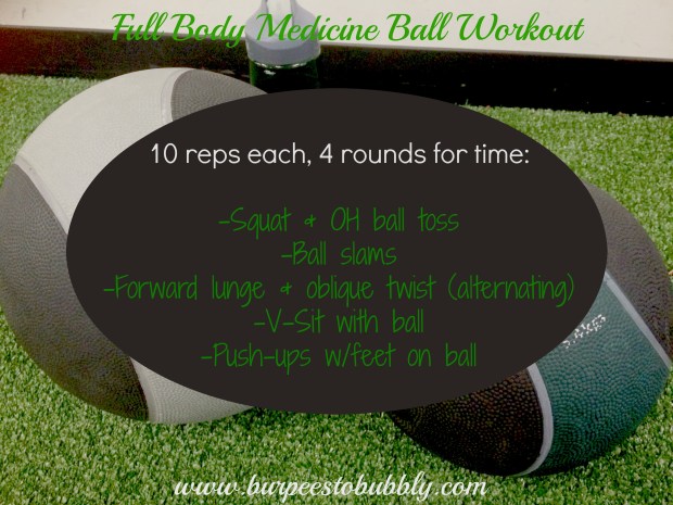 Full body medicine ball workout
