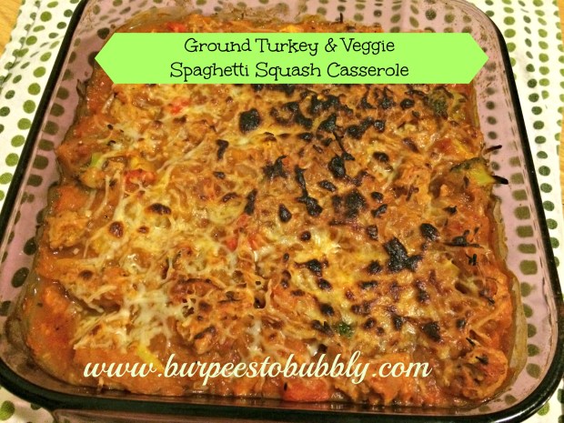 ground turkey & veggie spaghetti squash casserole