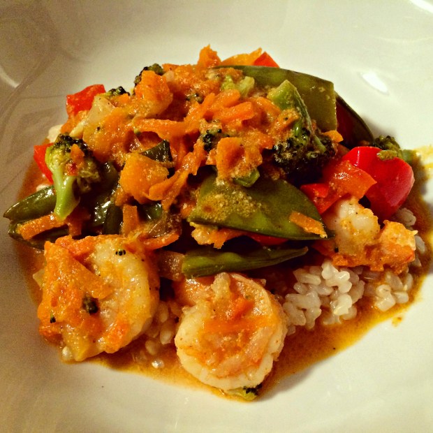 shrimp & veggie curry dish 2