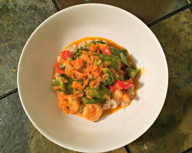 shrimp & veggie curry dish 4
