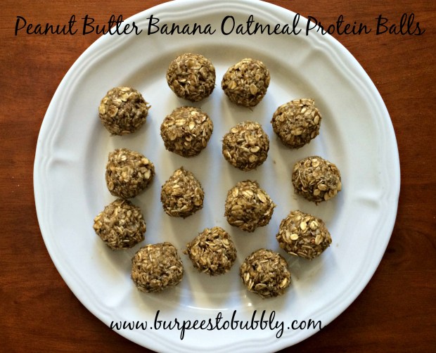 PB banana oatmeal protein balls 1