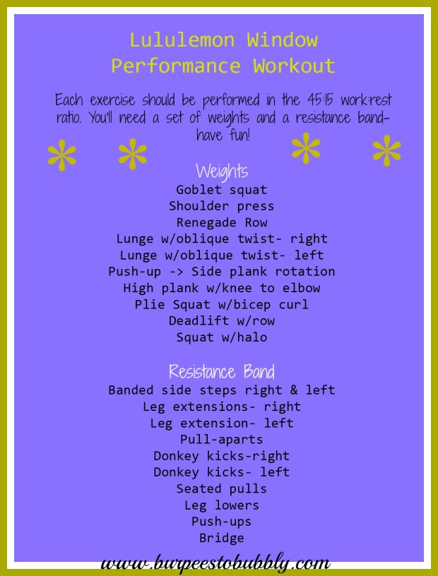 Lululemon window performance