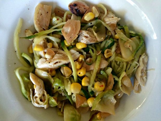 chicken & veggie zoodle scampi bowl 5