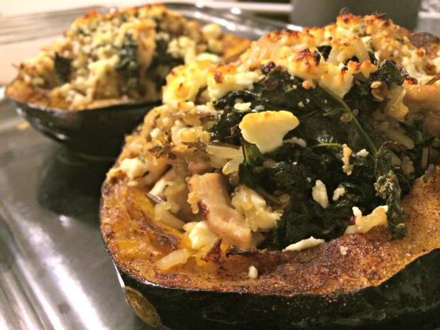 Stuffed acorn squash 3