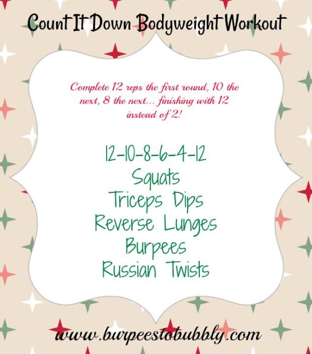 Count It Down Bodyweight Workout